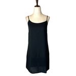 Comptoir Des Cotonniers Black‎ Scoop Neck Mini Slip Dress Size 4 Black Photo 1