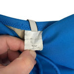 J.Crew Women’s Tie Front Plunge Seersucker One Piece in Blue Size 0 Photo 3