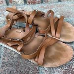 Olukai Light Brown Leather Strappy Buckle Sandals | Photo 1