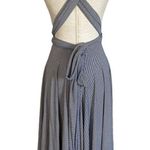 BUTTER BY NADIA Black and White Stripe Jersey Knit Versatile Dress One Size Size undefined Photo 9