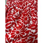 Free People  Red & White Linen Blend Boho Floral Emma Patch Pocket Shorts Size‎ Photo 7