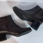 Predictions Brown Side Zip Leather Ankle Boots - SIZE 11 Photo 8