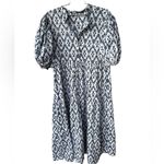 Rae Feather The Nellie Maxi Dress in navy Large White Photo 1