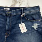 Good American High Waist Cut Off Raw Hem Denim Shorts Size 24 NWT Photo 2