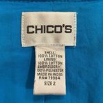 Free People Chico’s Eyelet Lace Embroidered Open Front Cardigan Jacket Size 2 Photo 11