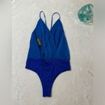 blue soft flannel chiffon bodysuit Size M Photo 1