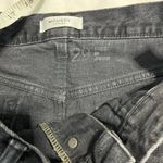 MOUSSY VINTAGE LINCOYA MINI SKIRT raw hem distressed women’s size 29 black wash Photo 3