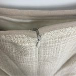 Casual Corner Boucle Pencil Skirt Cream White Suede Trim Size 8 Photo 4