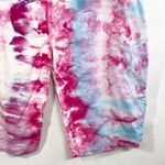 kim rogers Plus Size 16 Bermuda Shorts Handmade Tie Dye Cotton Pink Blue 1393 Photo 5
