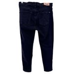 7 For All Mankind  Josefina Skinny Boyfriend Jeans Black Luxe Vintage 31x27 Denim Photo 3