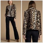 Trina Turk NWT  Reprise Leopard Faux Fur Moto Jacket Size 12 Photo 7