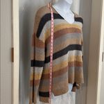 Knox Rose  Striped V-Neck Women's SweaterSz: XL Photo 2
