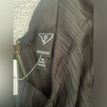 Windsor NWT Sheer Cropped Crossover V-Neck Long Sleeve Top Photo 9