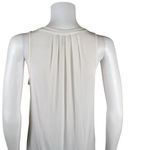 Joie  Deasia Cream Lace Up 100% Silk Sleeveless Blouse Photo 5