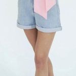 ZARA  paper bag ribcage shorts Light wash women’s size 00 NWT High rise Photo 0