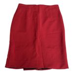 ZARA Woman High Rise Pencil Midi Skirt Brick Red Size Small Photo 5