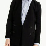 J.Crew J.‎ Crew French Girl Blazer Black Double Breasted Size 12 Photo 0