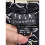 C&C California JKLA California Floral Chiffon Maxi Skirt Ruffle A-line Size S Black/Yellow Photo 3