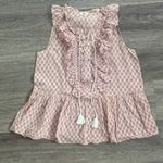Kate Spade Pink Patterned Ruffle Blouse Photo 1