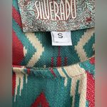 Silverado Serape Tank Top Tunic Aztec Western Festival Red Turquoise Dress Blue Photo 3