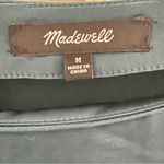 Madewell  Long Bell Sleeve Satin Shift Dress in Smoky Spruce, Medium Photo 10