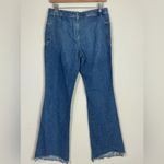 We The Free Free People Women's Blue Izzy Low Rise Wide Leg Flare Jeans Size 28  Photo 4