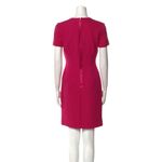 LANVIN Pink Silk Blend Crewneck Zip Back Dress Size US 4 Photo 1