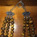 Earth Toned Tigers Eye Beaded/Marbled Necklace Photo 2
