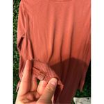 Lululemon Dare to Drape Long Sleeve Top Size 6 Flowy Hi Low Hem Rustic Clay Photo 2