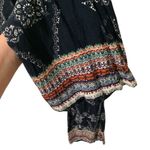 Breeze ever Elegant Black Patterned Wide Leg Pants Photo 3