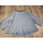 Notations  Royal Blue Black White Cropped Dressy Jacket Plus size 3X Photo 4