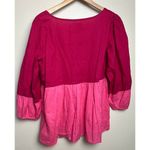 Victoria Dunn Pink Seabrook Square Neck Top NWT Sz. L Size L Photo 3