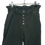 Veronica Beard  Tedi Paperbag Pants Green Women’s Size 25 High Rise Cropped Twill Photo 2
