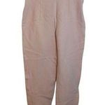 Moschino  High Waisted Baby Pink Tapered Ankle Pants Photo 0