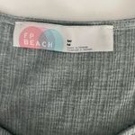 FP Beach Free People Beach Sage Green Ribbed Babydoll Tunic/Dress Photo 6