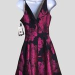 AQUA Women’s Floral Brocade V-Neck Strappy Dress with undercoat Sz. 0/XS NWT Photo 4