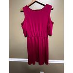 Betsey’s Boutique Shop Size M Cold Shoulder Gathered Waist Size Medium Dress Pink Photo 8