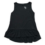 EXPRESS 3/$15  black tank with ruffle at bottom Photo 0
