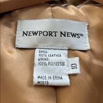 Newport News VTG Y2K Suede 2 Button Suede Jacket Coat 10 Cognac Lined Western Photo 7
