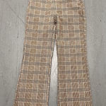 YA Los Angeles Liverpool Los Angeles Womens Size 4 Stretch Skinny Trouser Plaid Beige Photo 0