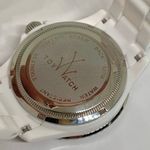 ToyWatch White Safari Zebra Swarovski Crystal Dial Photo 6