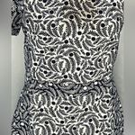 Boden Leaf Print Cap Sleeve Full Zip Fitted Bodice Mini Dress Size undefined Photo 1