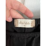 Altar'd State  Women's Medium Black Puffer Sleeve Linen‎ Mini Dress Photo 2