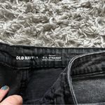 Old Navy  black demin washed OG straight high rise shorts size 8 Photo 1