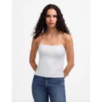 Madewell Squareneck Tank Top Watermelon Spaghetti Straps Slim Stretch XXS NWT Photo 1