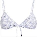 Intermix Blue Floral Bikini Top Photo 0