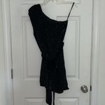 RETROFETE Ella Sequin‎ Mini Belted Dress in Black Night Out sz Small NWOT Photo 4