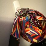 Montana West Black Crossbody Bag w/ Colorful Woven Strap • NWT Photo 5