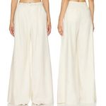 Camila Coelho NWT Domingos High Rise Pintuck Wide Leg Pants Beige Womens Size XS Photo 0