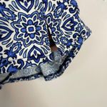 Lands' End  Tummy Control Swim Skirt Skirted Bottoms Blue Sea Majolica Tile 12 Photo 3